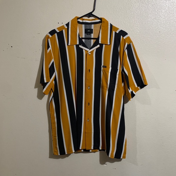 Obey Other - OBEY STRIPED BLACK YELLOW SHIRT